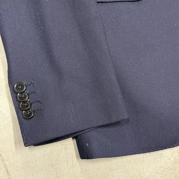 Dan John Super Garebi Blazer Sport Coat Slim Fit Navy Blue 36R - Picture 3 of 11